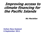 Improving access to climate financing for the