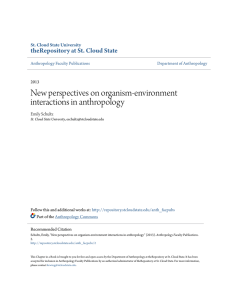 New perspectives on organism-environment interactions in