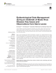 Epidemiological Data Management during an Outbreak of Ebola