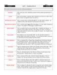 Unit vocab review key - Grande Cache Community High School