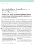 Combinatorial Drug Therapy for Cancer