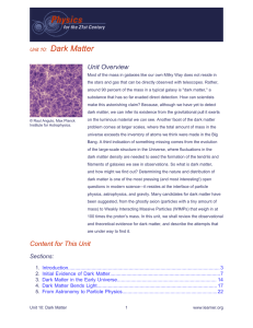 Unit 10: Dark Matter