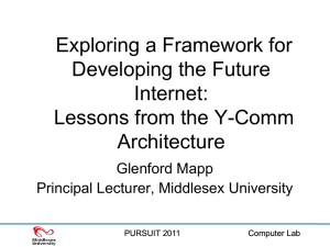 Y-Comm: A new architecture for heterogeneous networking