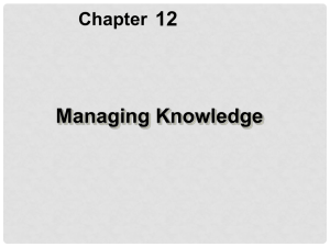 Management Information Systems Chapter 12