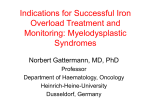 Indications for Successful Iron Overload Treatment and Monitoring