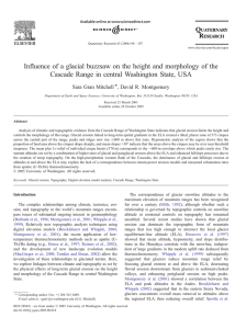 Influence of a glacial buzzsaw on the height and morphology of the