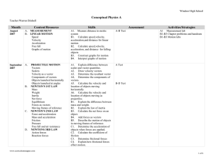 Windsor High School Birdsell Conceptual Physics A Windsor High