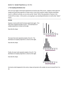 Section 7.2 - Sample Proportions (pp. 432