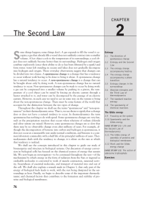 The Second Law - chem.uwec.edu