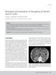 Persistence and restoration of the patency of the left duct of Cuvier