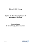 Edexcel IGCSE History Option C8: The Changing Nature