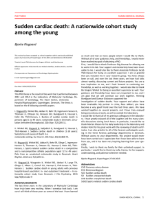 Sudden cardiac death: A nationwide cohort study among the young