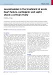 Levosimendan in the treatment of acute heart failure, cardiogenic