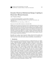 Dynamic Electrical-Mechanical Energy Coupling