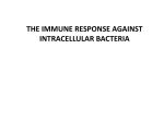 THE IMMUNE RESPONSE AGAINST INTRACELLULAR BACTERIA