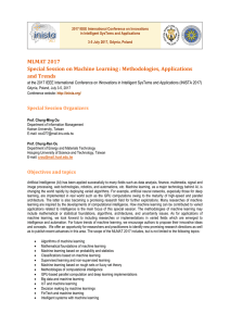 MLMAT 2017 Special Session on Machine Learning