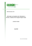 Information and Quality when Motivation is Intrinsic: Evidence from