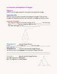 4-5 Isosceles and Equilateral Triangles Objective SWBAT use and