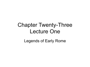 Chapter Twenty-Three Lecture One