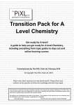 Chemistry A level transition - baseline assessment