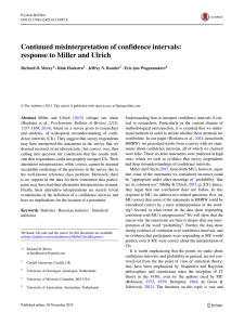 Continued misinterpretation of confidence intervals