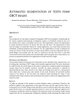 In this abstract a statistical model-based method is presented for the