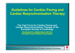 Guidelines for cardiac pacing and cardiac - Af