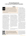 Forecast Disagreement in the Survey of Professional Forecasters