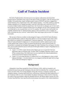 Mil Hist – VN Gulf of Tonkin Incident