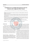 Establishment of a Weight Management Scale for Patients with