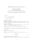 REU 2006 · Discrete Math · Lecture 2