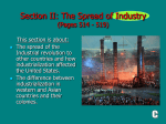 (Section II): The Spread of Industry