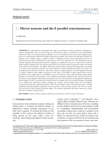 Mirror neurons and the 8 parallel consciousnesses