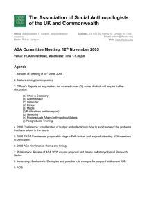 Papers for Nov 05 - Association of Social Anthropologists of the UK