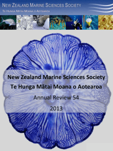 Number 54: 2012  - New Zealand Marine Sciences Society