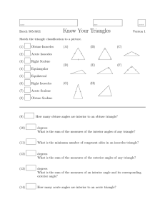 Know Your Triangles