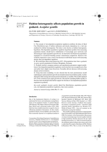 Habitat heterogeneity affects population growth in goshawk Accipiter
