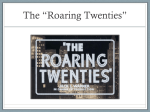 The *Roaring Twenties*