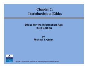 Introduction to Ethics Chapter 2