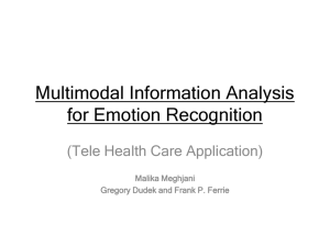 Multimodal Information Analysis for Emotion
