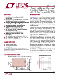 LTC4156 - Dual-Input Power Manager/3.5A