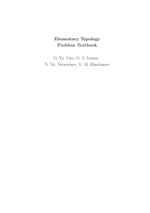 Elementary Topology Problem Textbook O. Ya. Viro, O. A. Ivanov, N