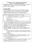 AP Statistics – Part IV: Randomness and Probability • Bernoulli trials