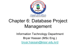 Database Project Management