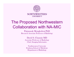 The Proposed Northwestern Collaboration with NA-MIC