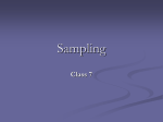 Sampling - Columbia Law School