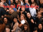 Ch14 Social Psychology