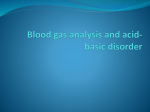 Blood gas analysis and acid