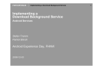 Implementing a Background Service