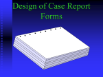 Case Report Forms